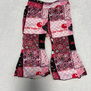 Boutique Boujee Carhartt Snap-On Bell Bottom Leggings 0-3M EUC
